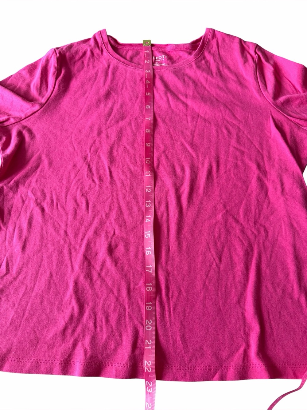 Talbots Bright Pink Short Sleeve Tee - Picture 5 of 6